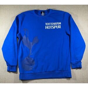 Tottenham Hotspur FC Blue Sweatshirt Mens XL Crewneck Pullover Spurs Soccer